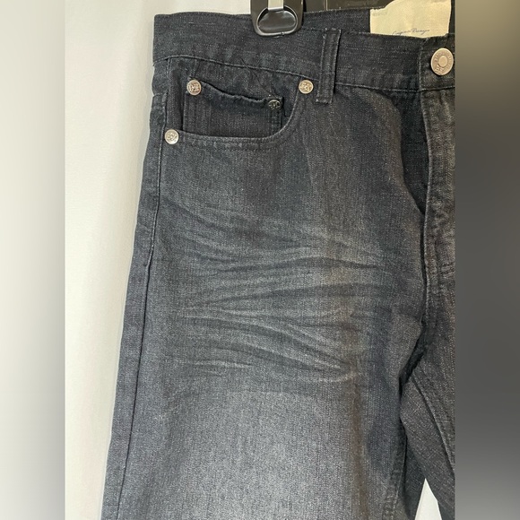 Brooklyn Xpress Jeans Men's 36x29 Black Baggy Loose Fit Y2K 90s Style Grunge - Picture 10 of 12